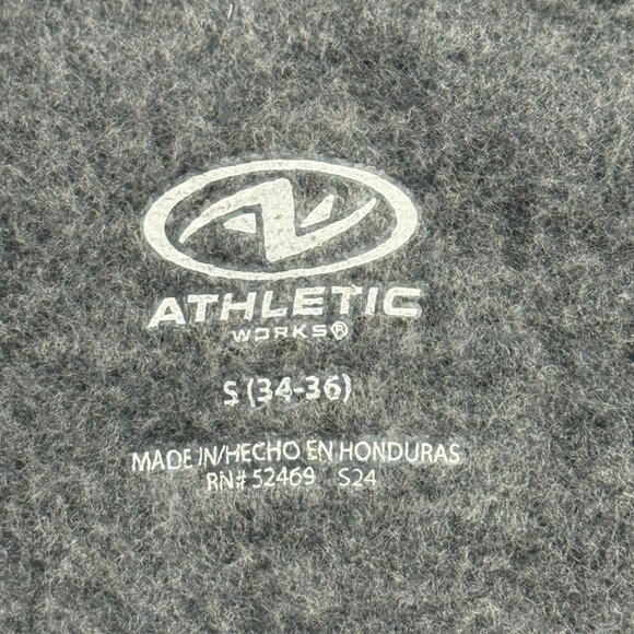 Athletic Works Men's Fleece Dark Gray Sweatshirt S (34-36) Moisture Wicking NWT - Picture 7 of 10